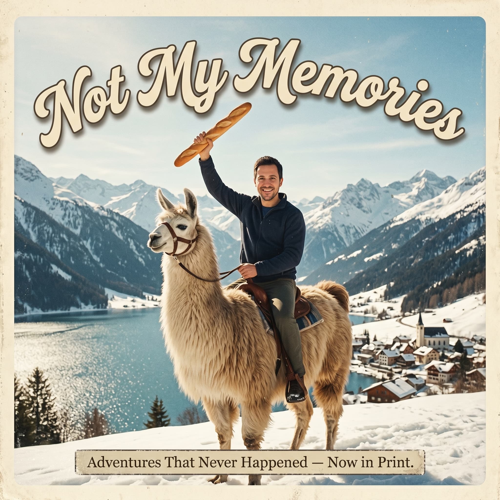 The same person re-imagined as a Not My Memories album cover